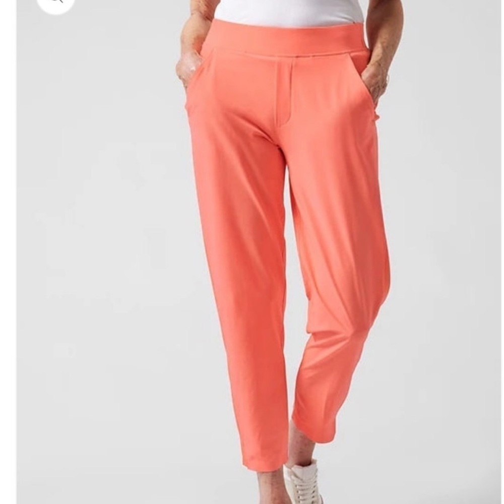 Athleta Brooklyn Ankle Pants Sunset Glow Size 10